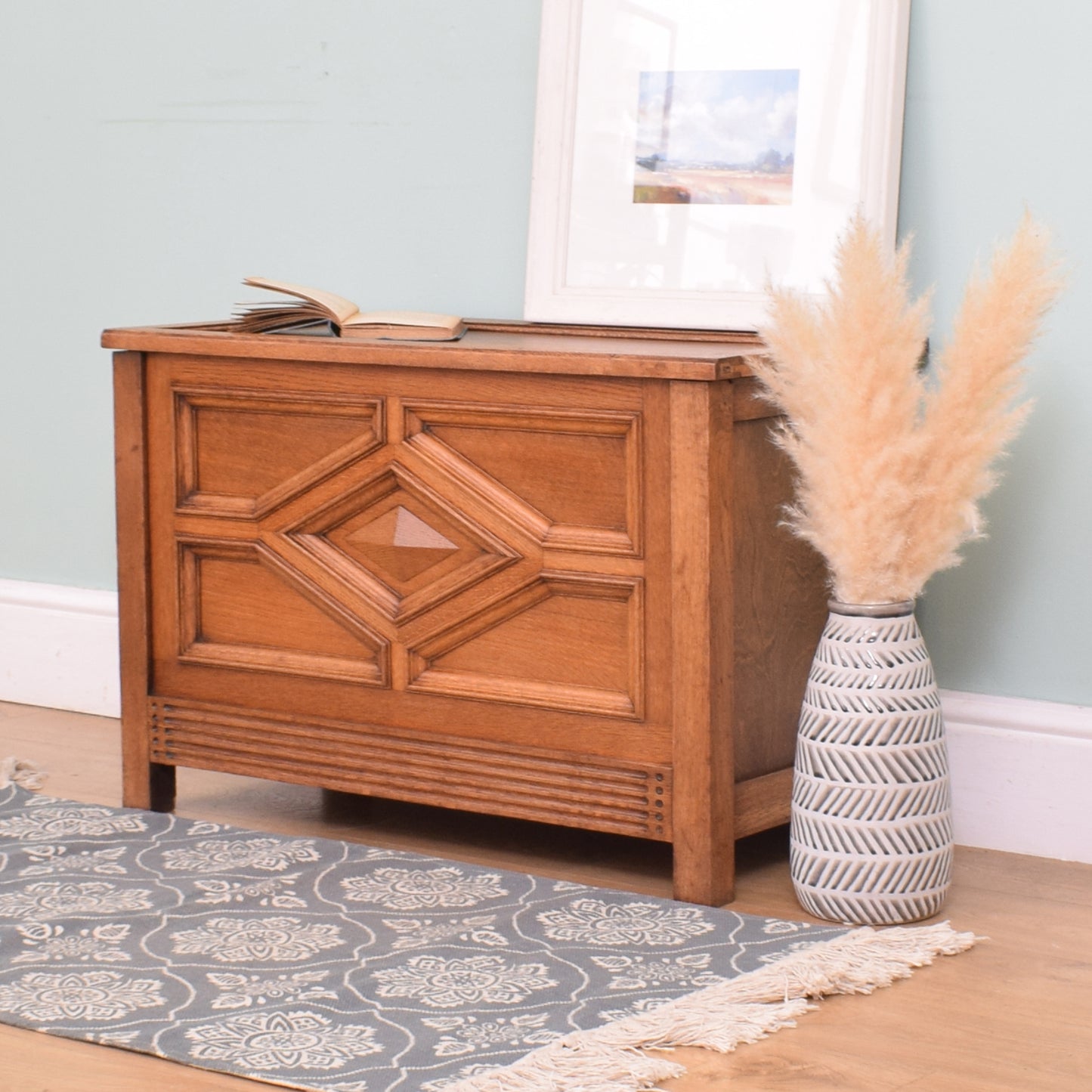 Restored Oak Blanket Box