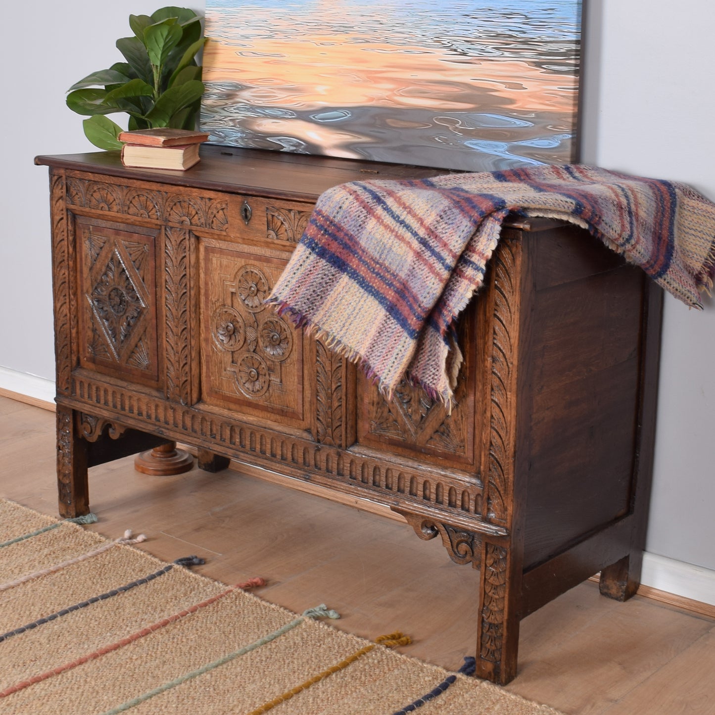 Large Georgian Blanket Box