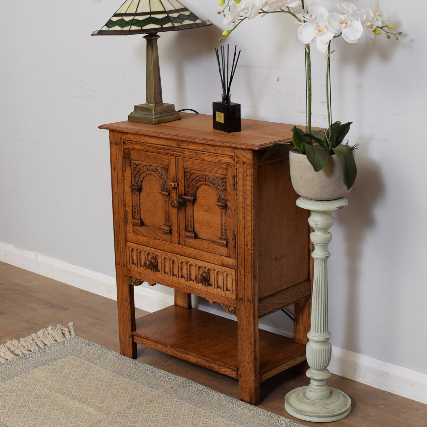 Carved Oak Cabinet