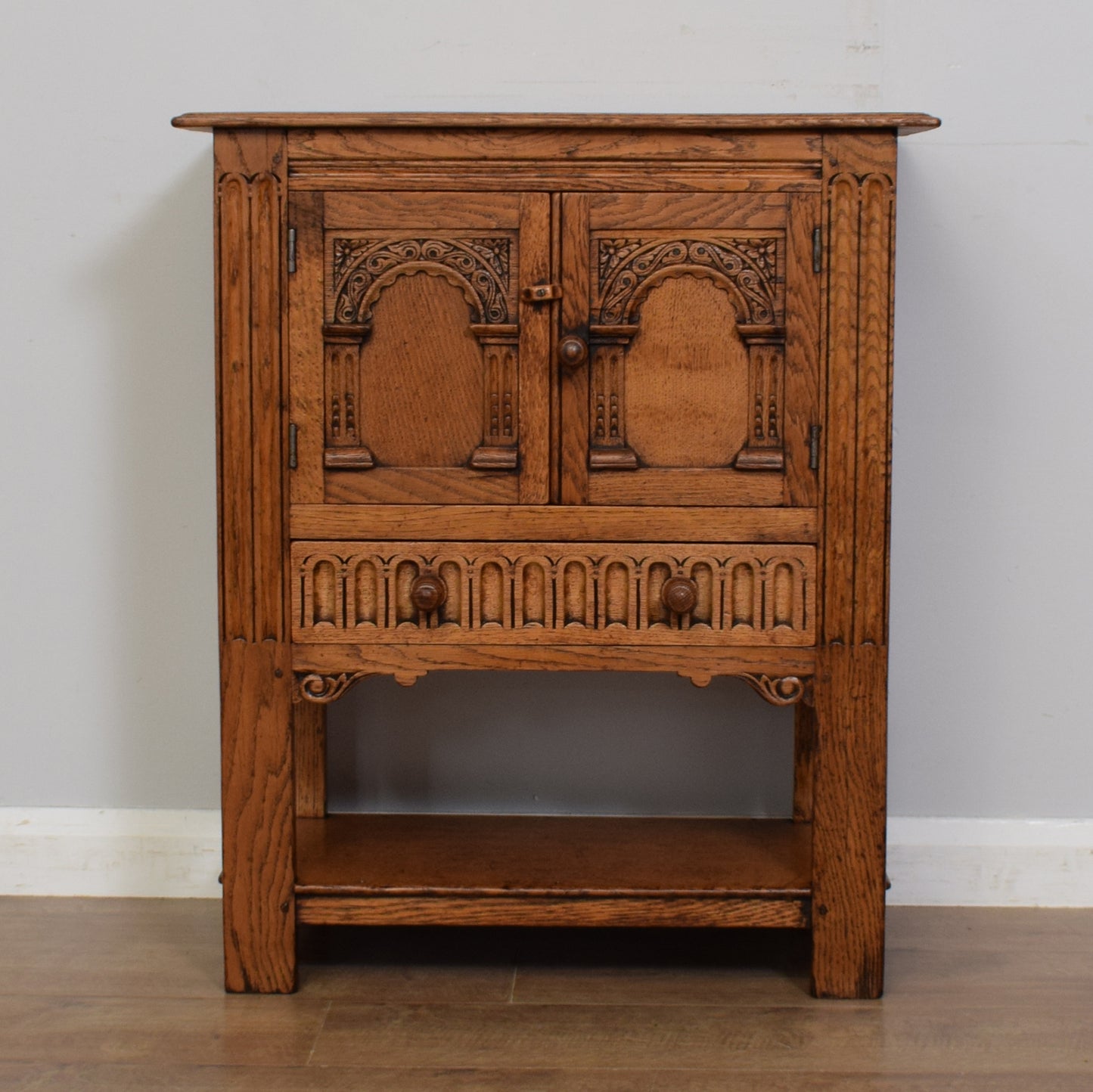 Carved Oak Cabinet