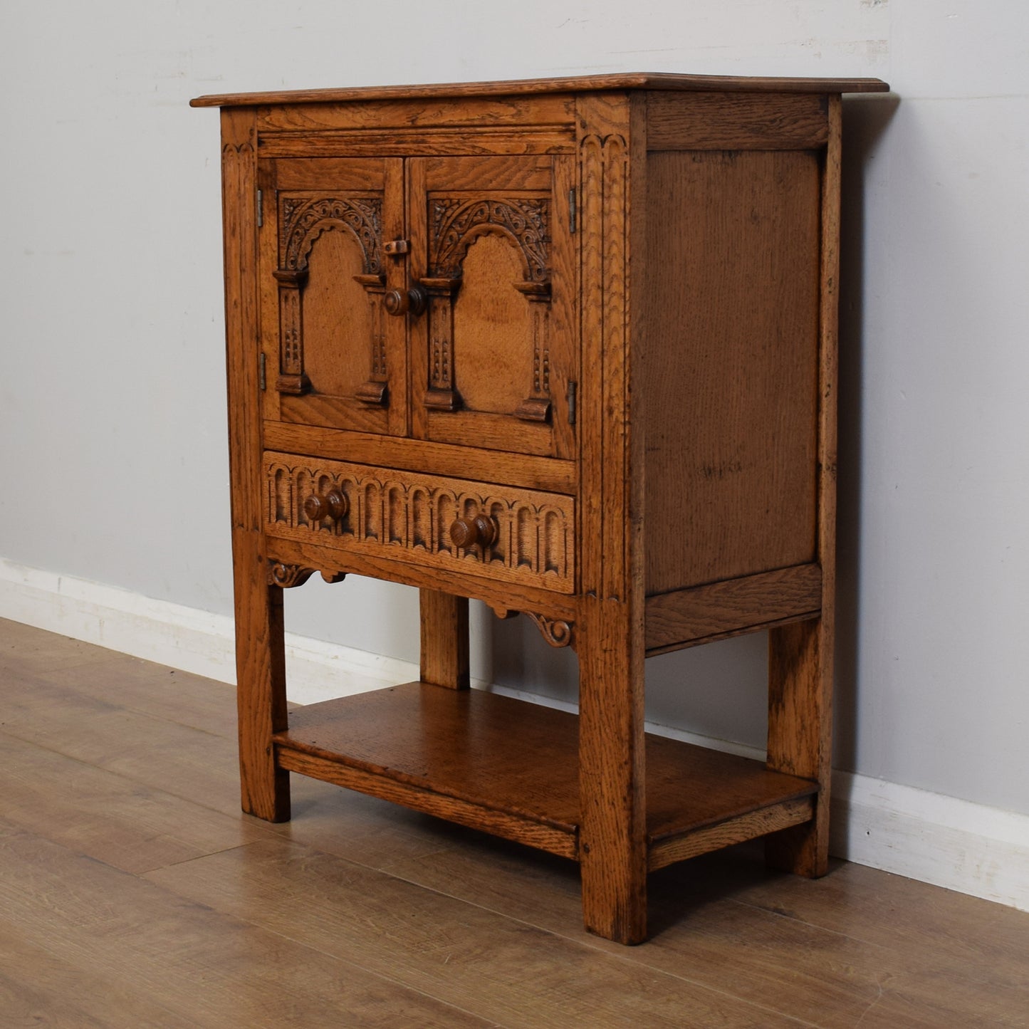 Carved Oak Cabinet