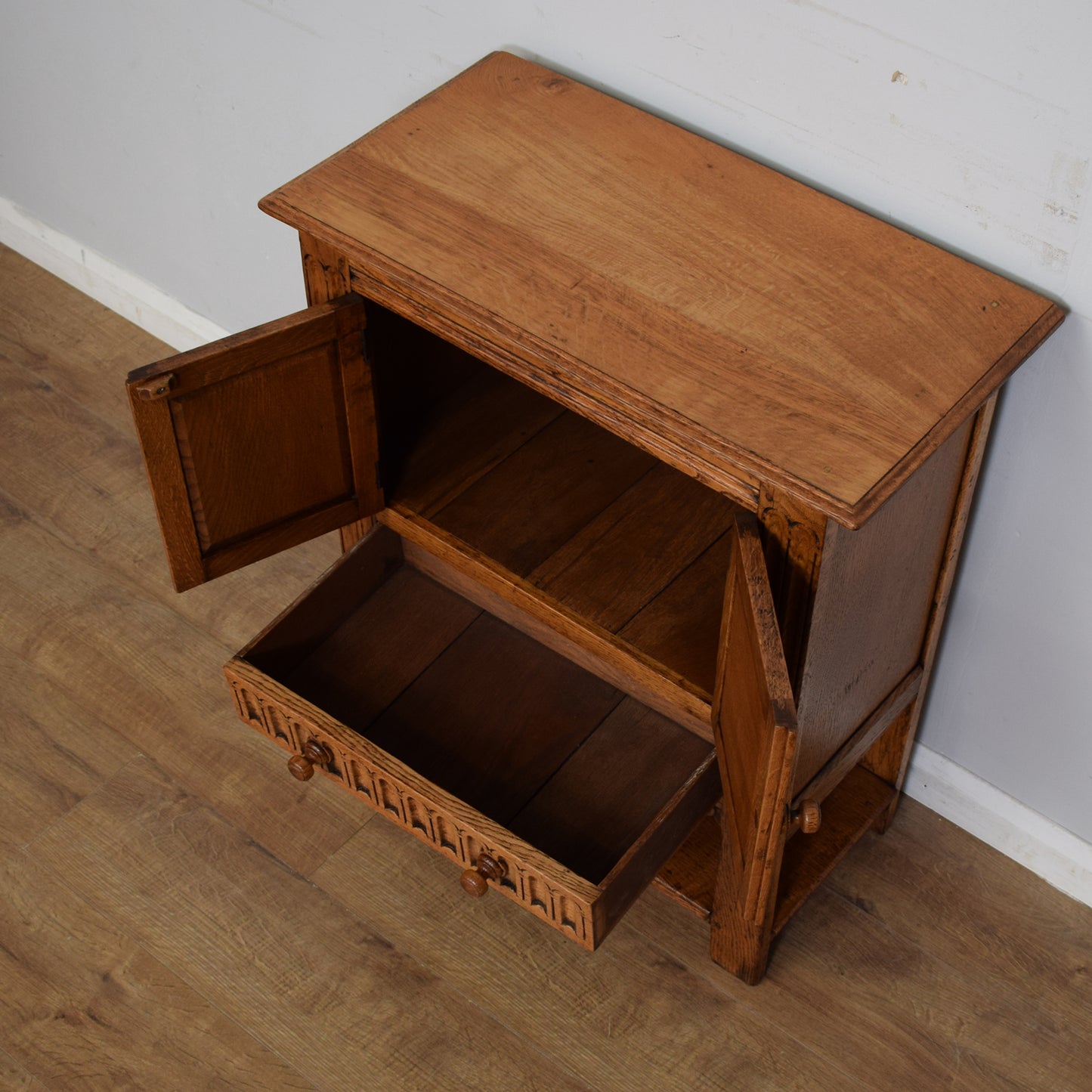 Carved Oak Cabinet