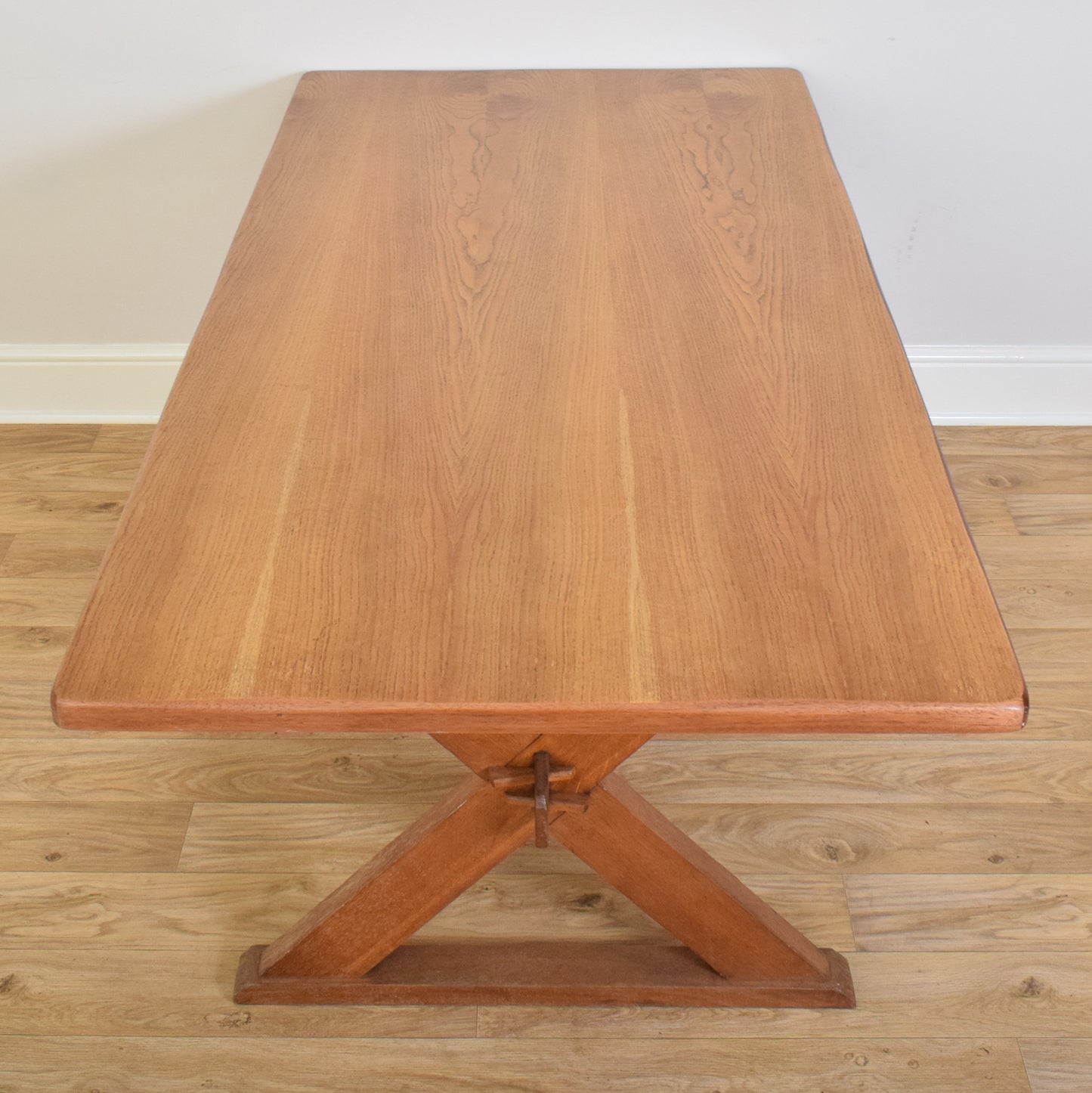 Restored Oak Table and Six Chairs