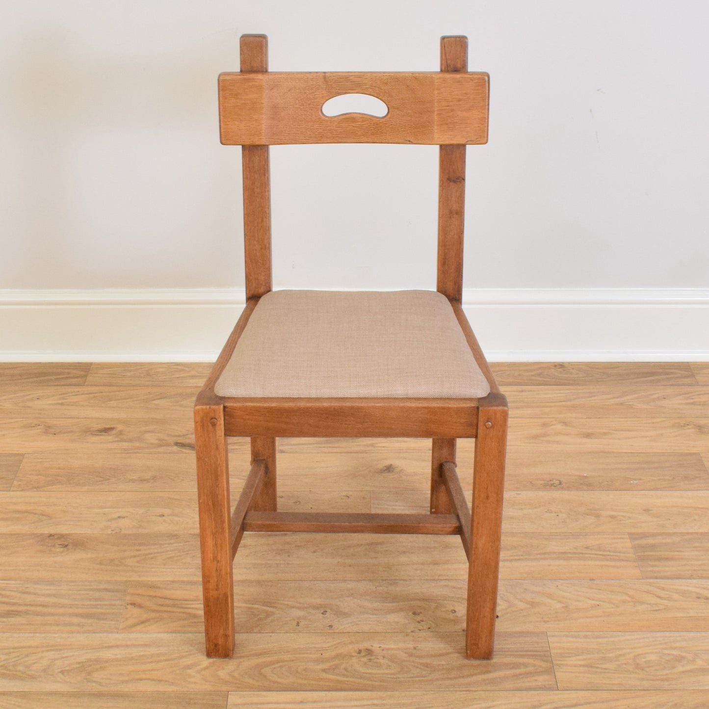 Restored Oak Table and Six Chairs