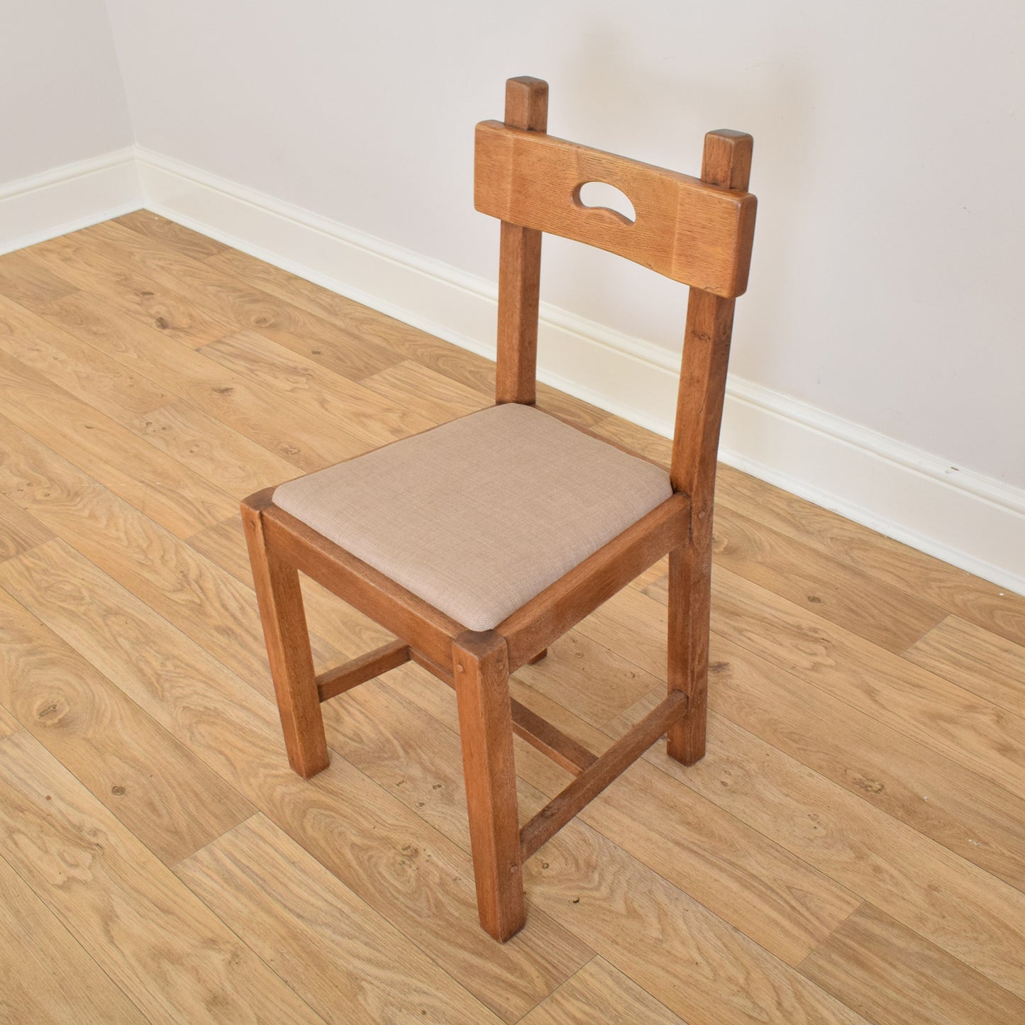 Restored Oak Table and Six Chairs