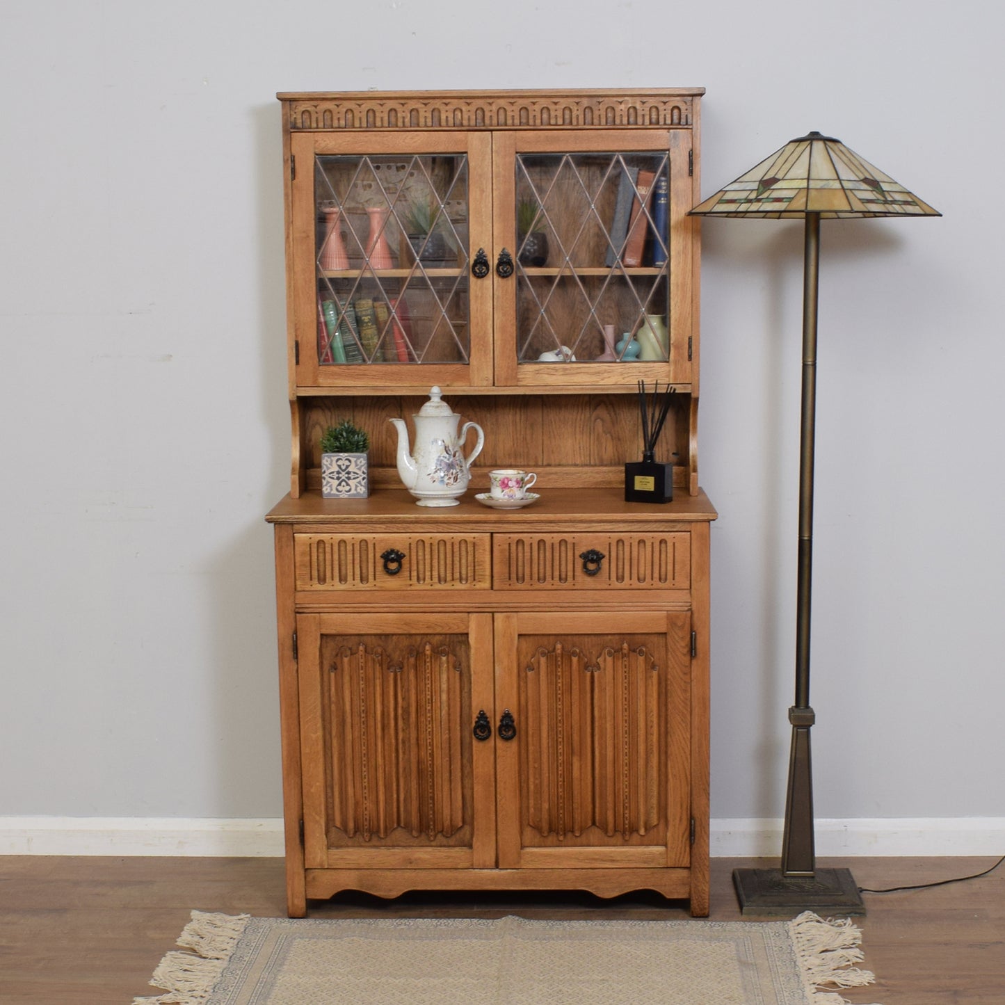 Restored Leaded-Glazed Dresser