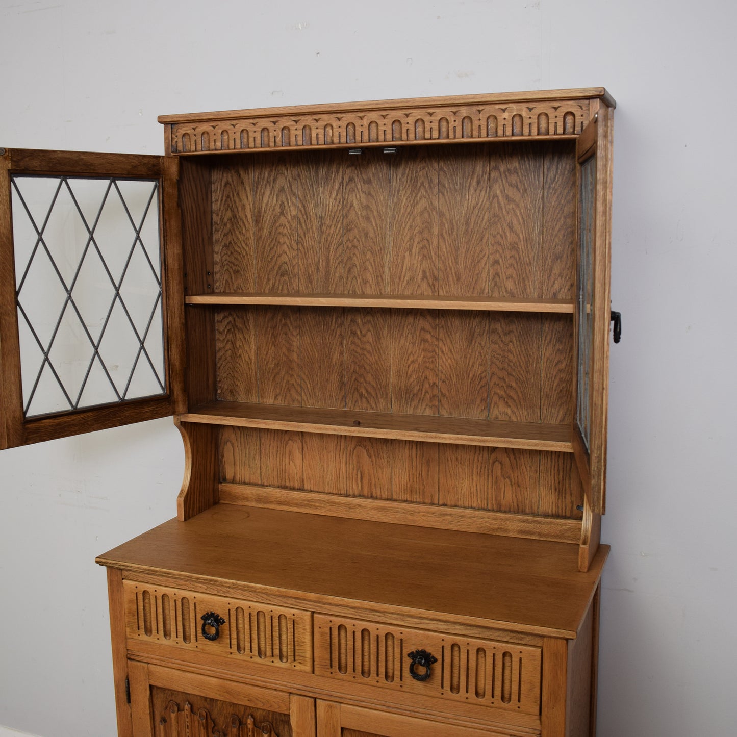 Restored Leaded-Glazed Dresser
