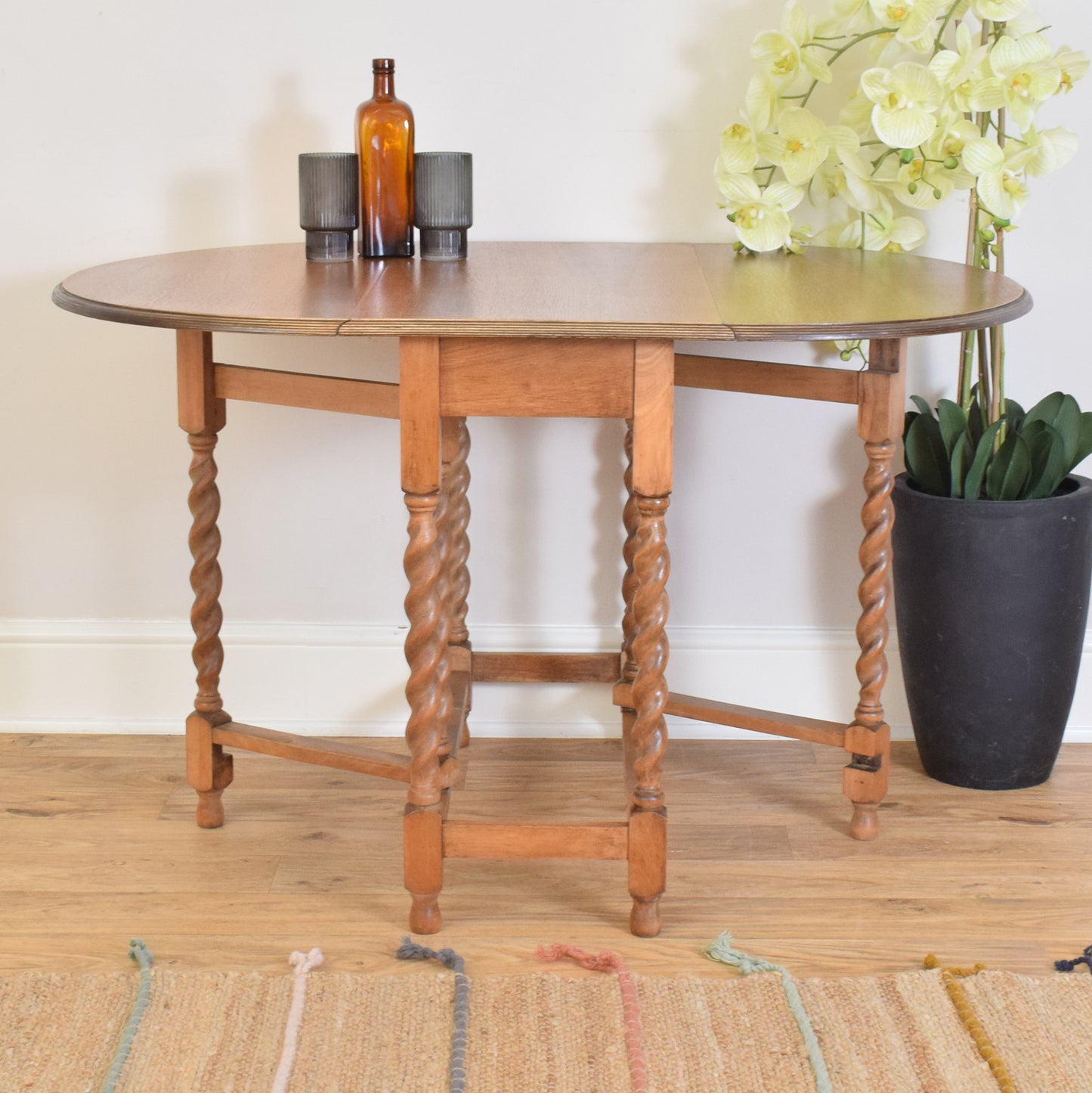 Oak Drop-Leaf Table