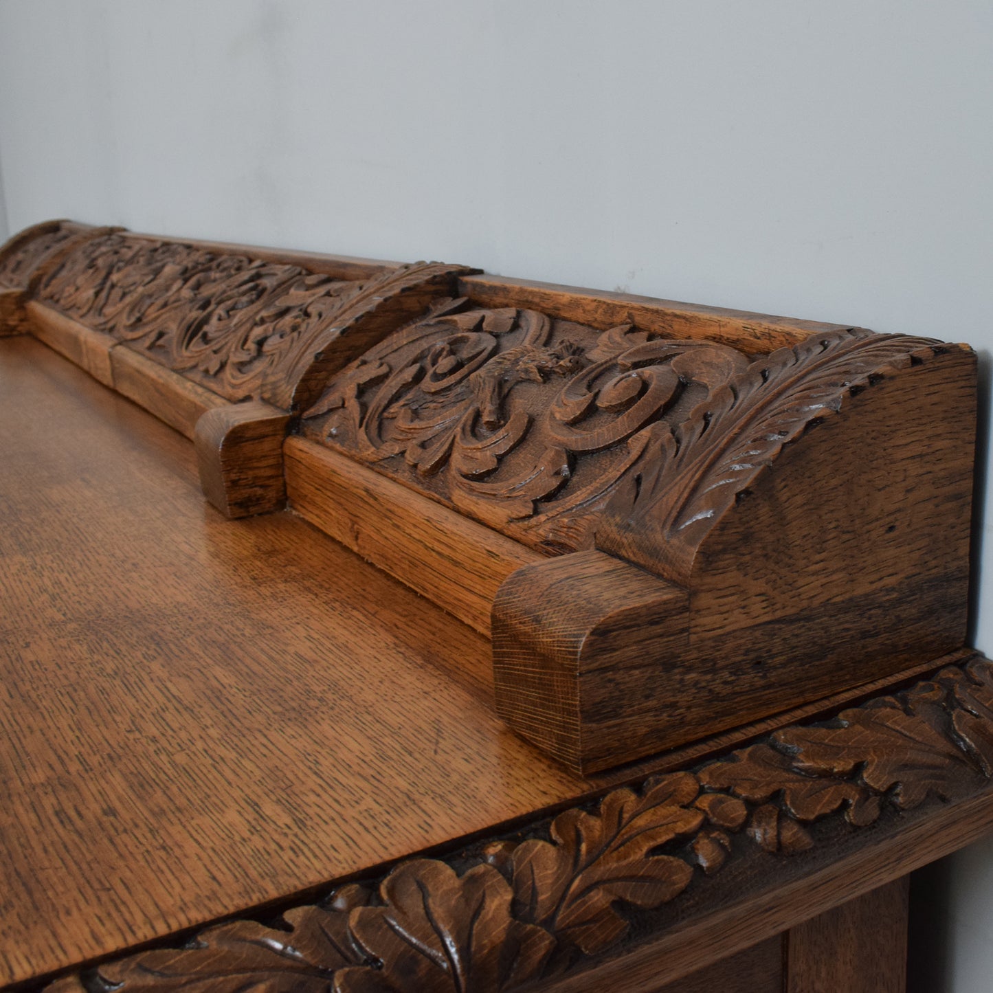 Ornate Carved Oak Sideboard