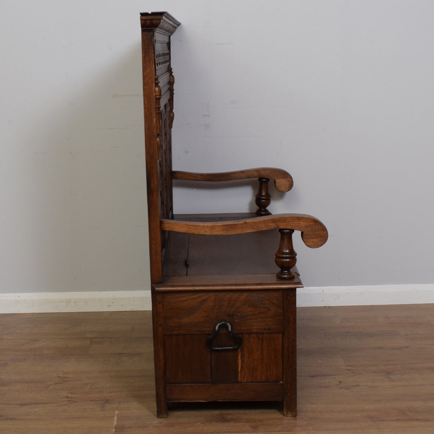 Vintage Oak Settle Bench