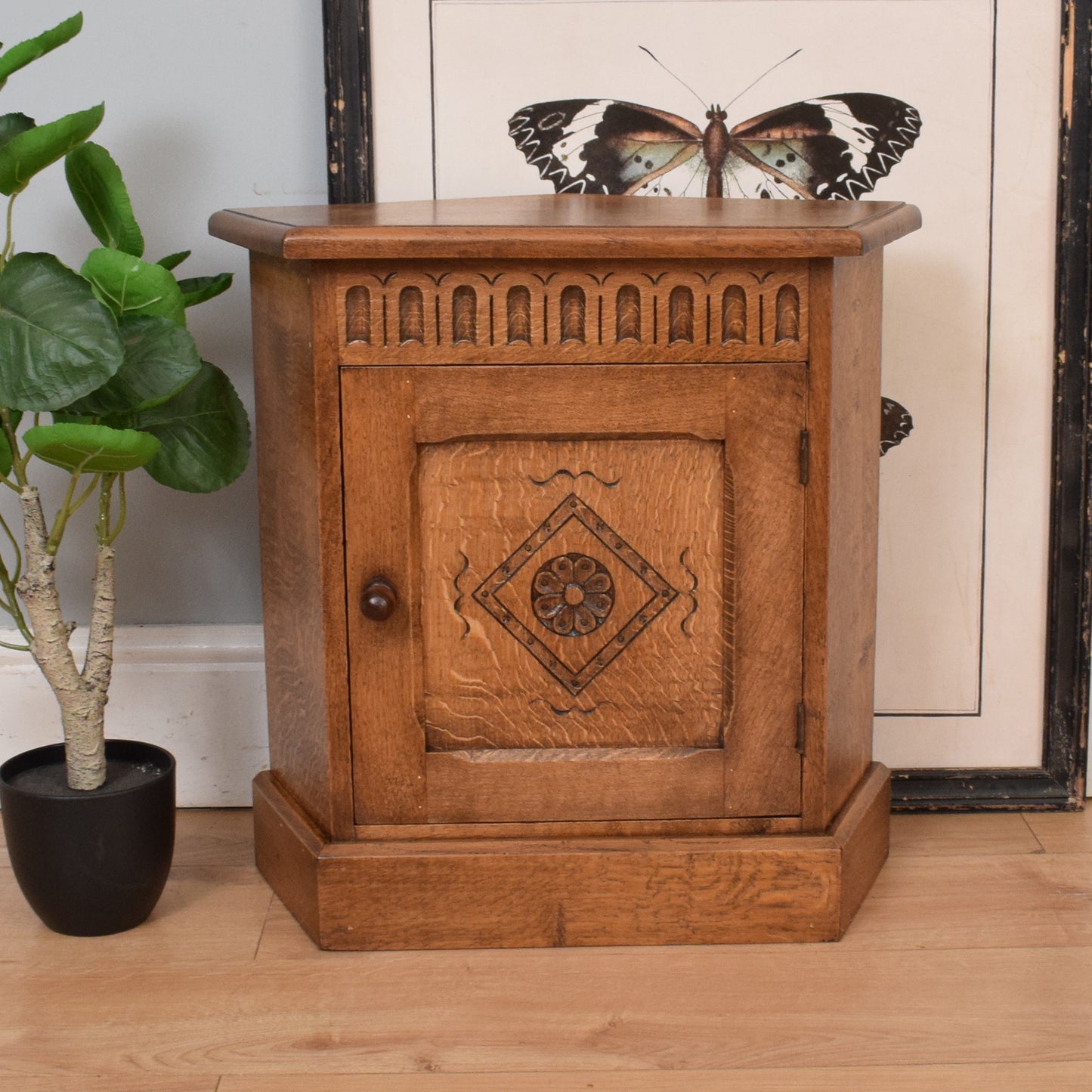 Small Restored Oak Cabinet