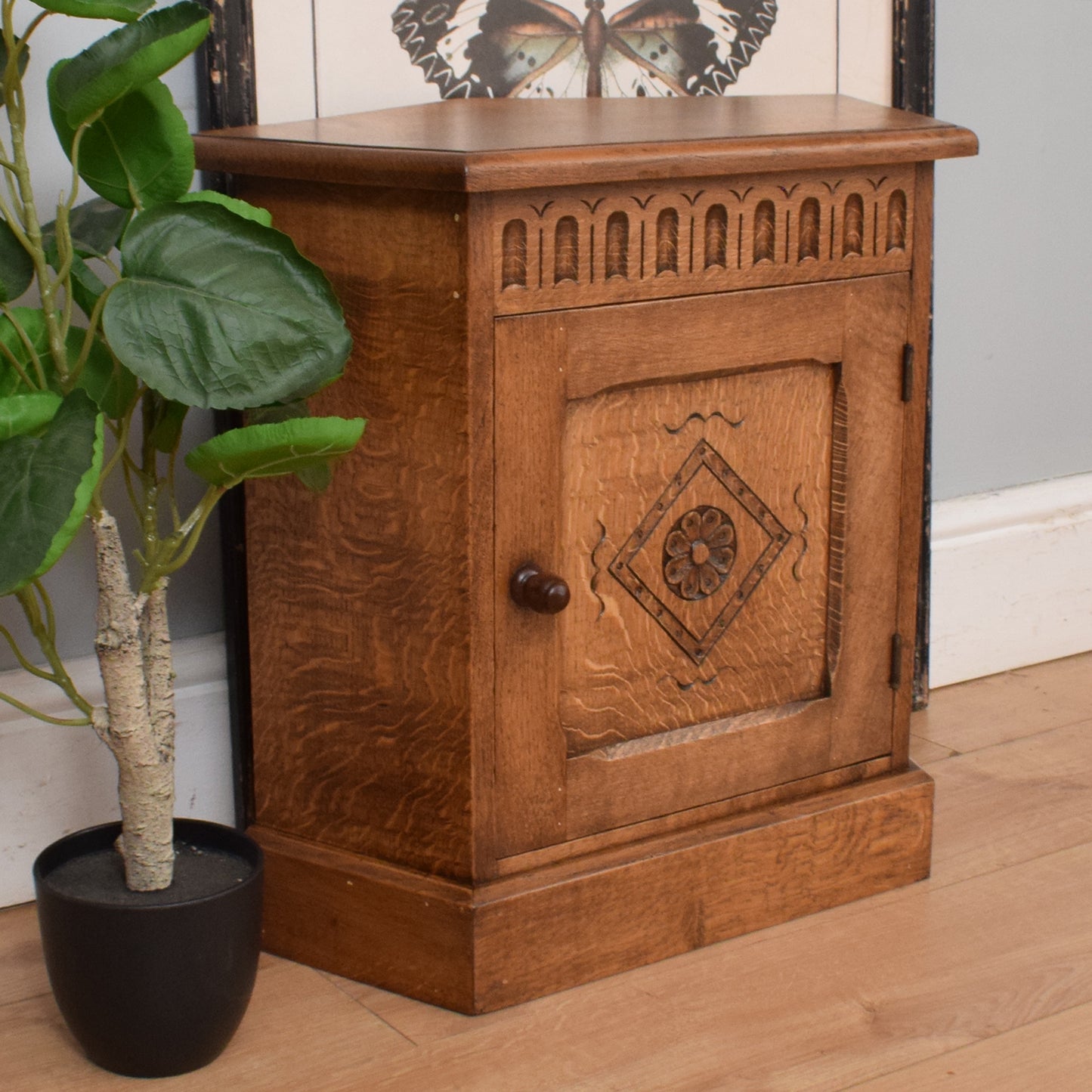 Small Restored Oak Cabinet