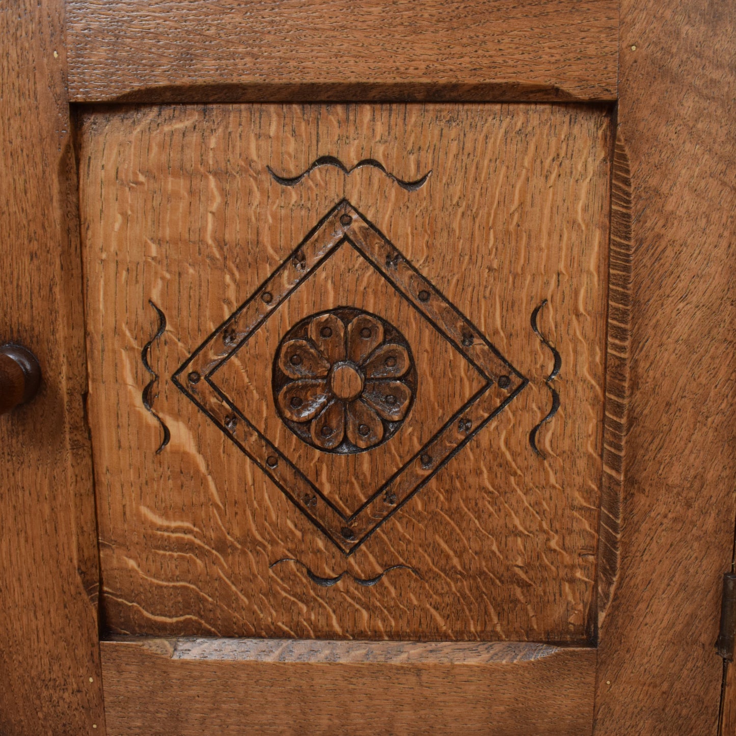 Small Restored Oak Cabinet