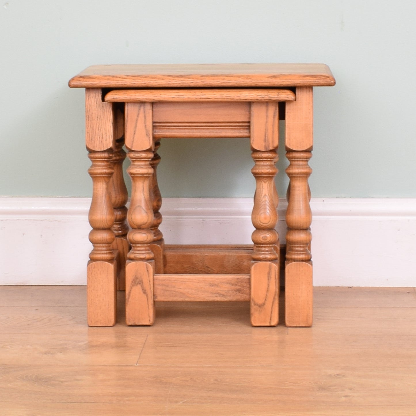 Oak Nest of Two Tables