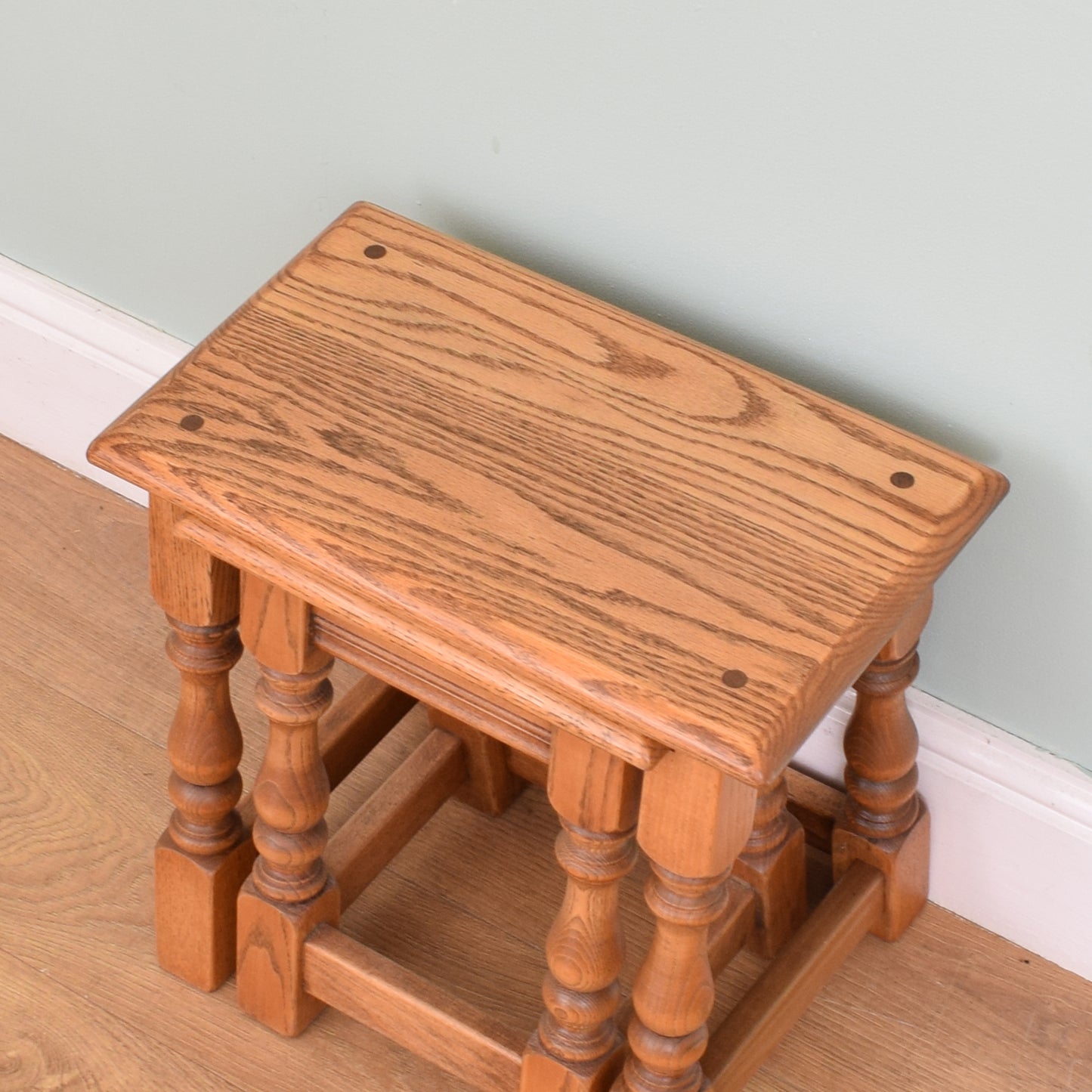 Oak Nest of Two Tables