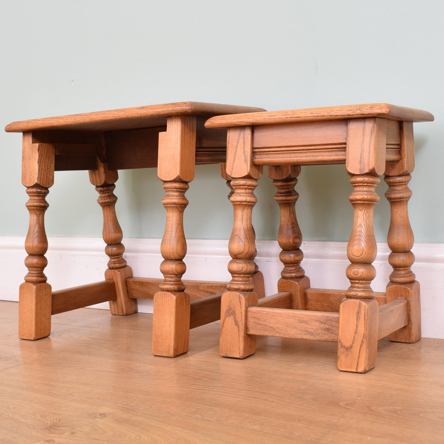 Oak Nest of Two Tables