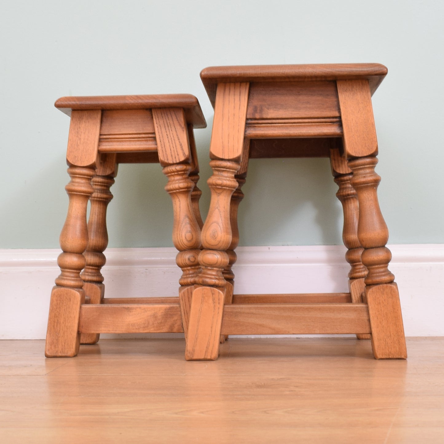 Oak Nest of Two Tables
