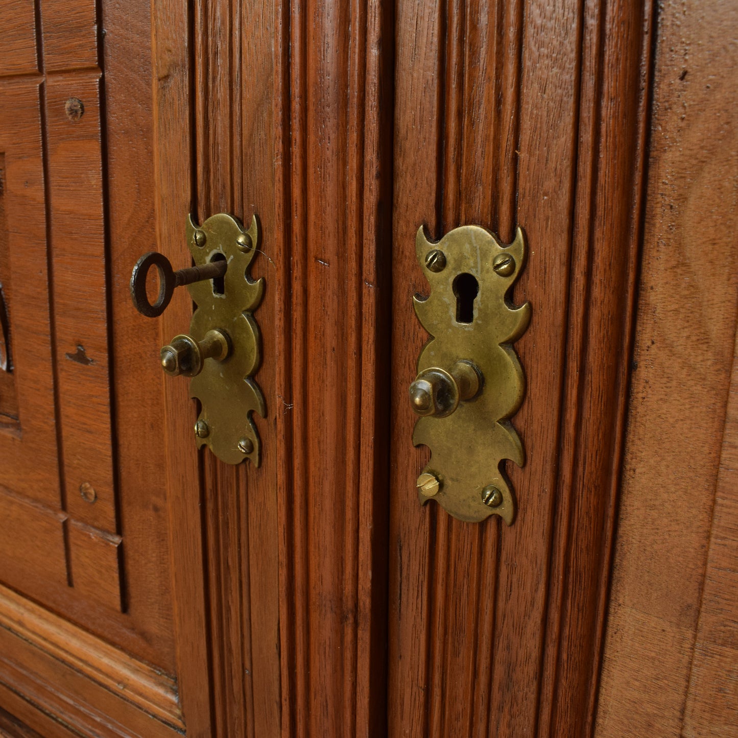 Mahogany Sideboard with Intricate Carvings