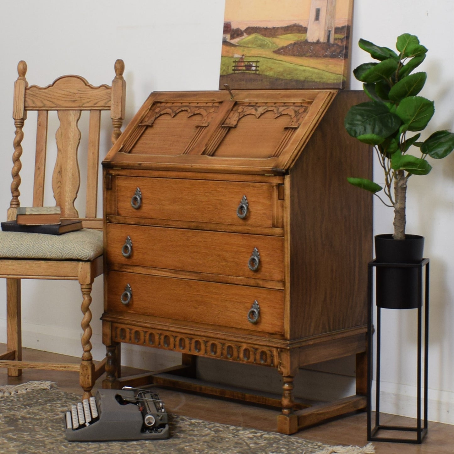 Restored Oak Bureau
