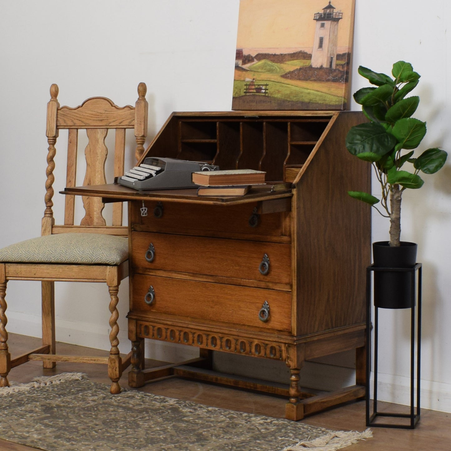 Restored Oak Bureau