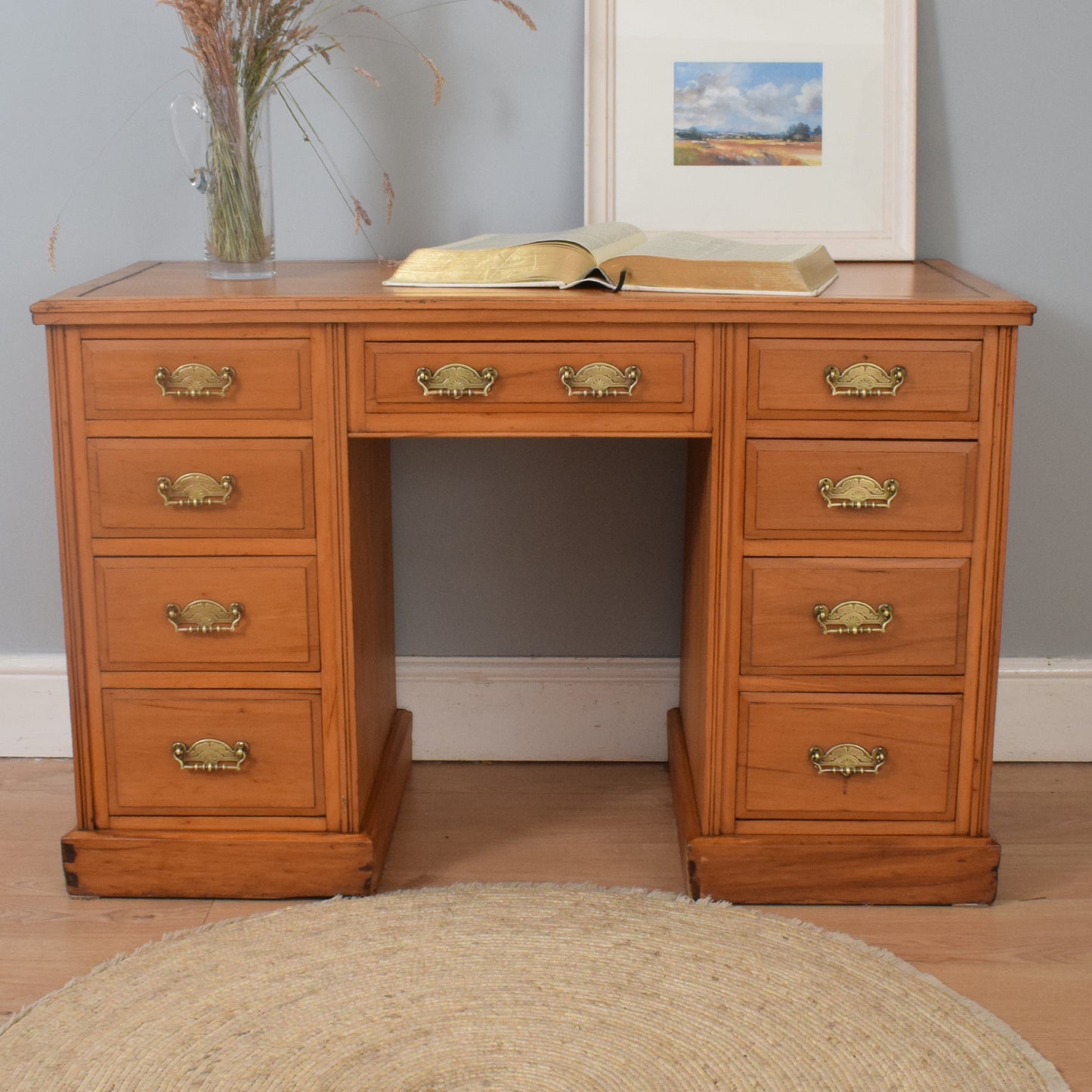 Restored Pedestal Desk