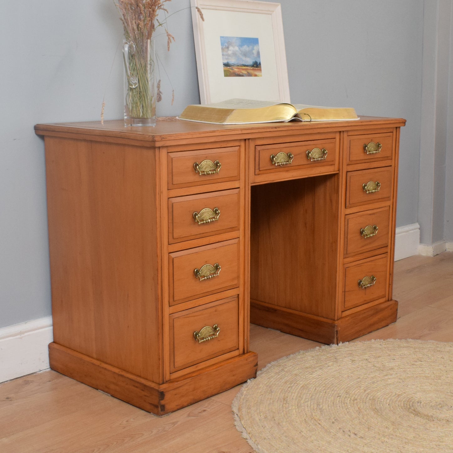 Restored Pedestal Desk