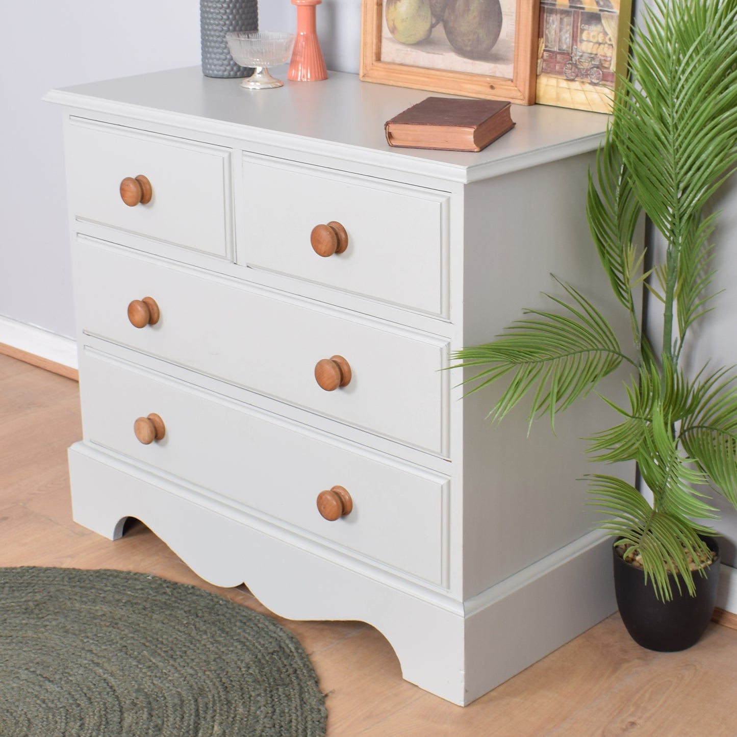 Painted Pine Chest of Drawers