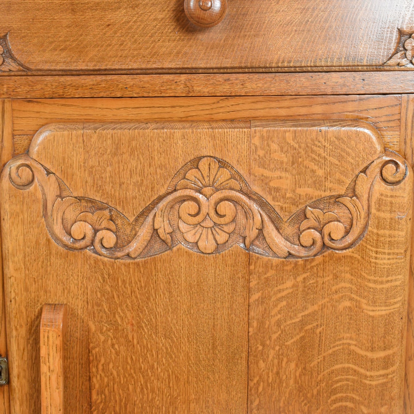 Carved Oak Sideboard