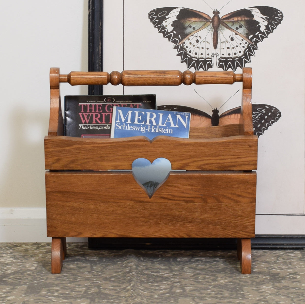 Dutch Oak Magazine Rack
