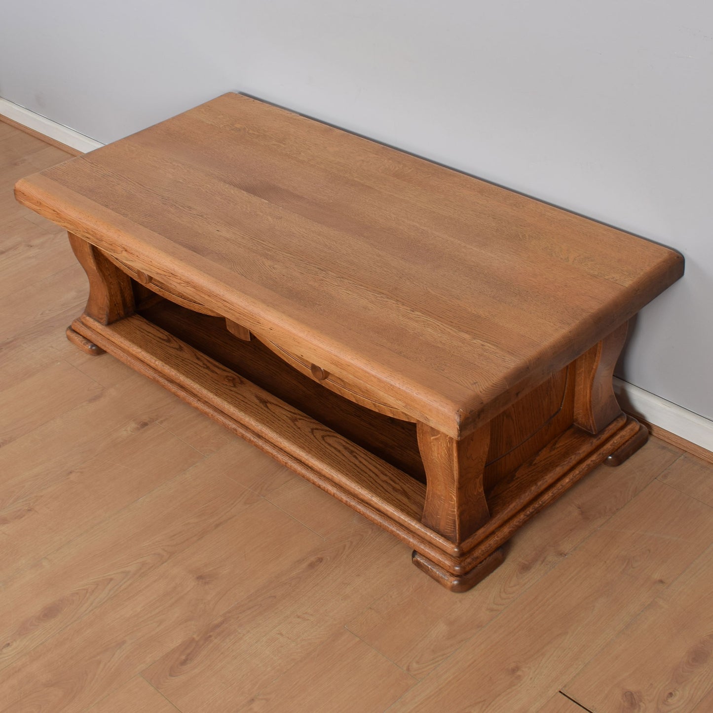 Oak Two-Drawer Coffee Table