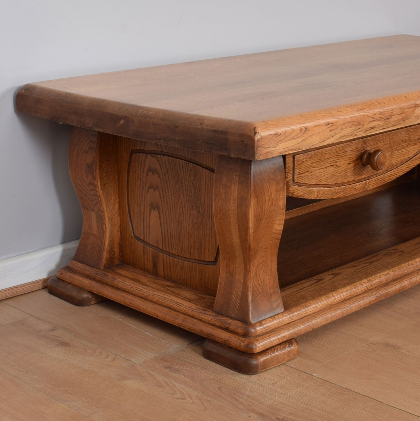 Oak Two-Drawer Coffee Table
