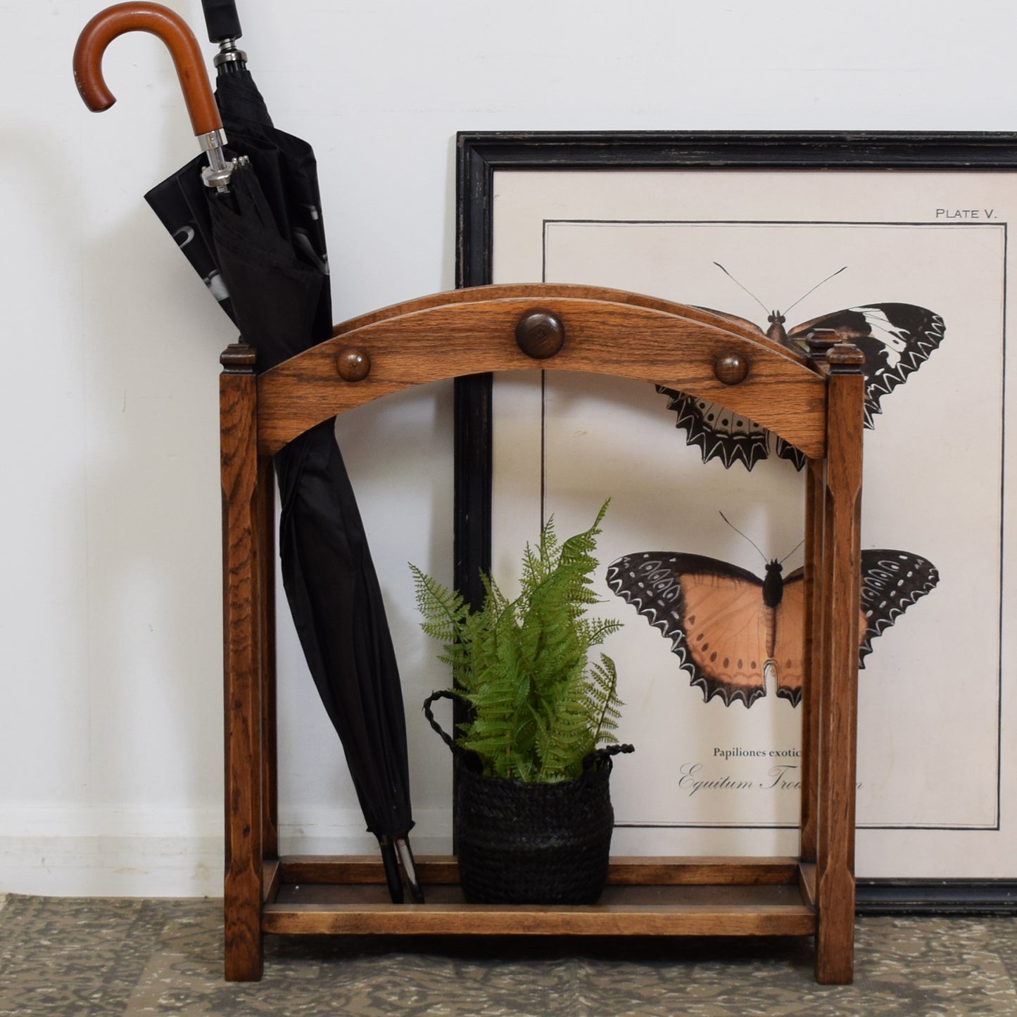 Oak Umbrella Stand