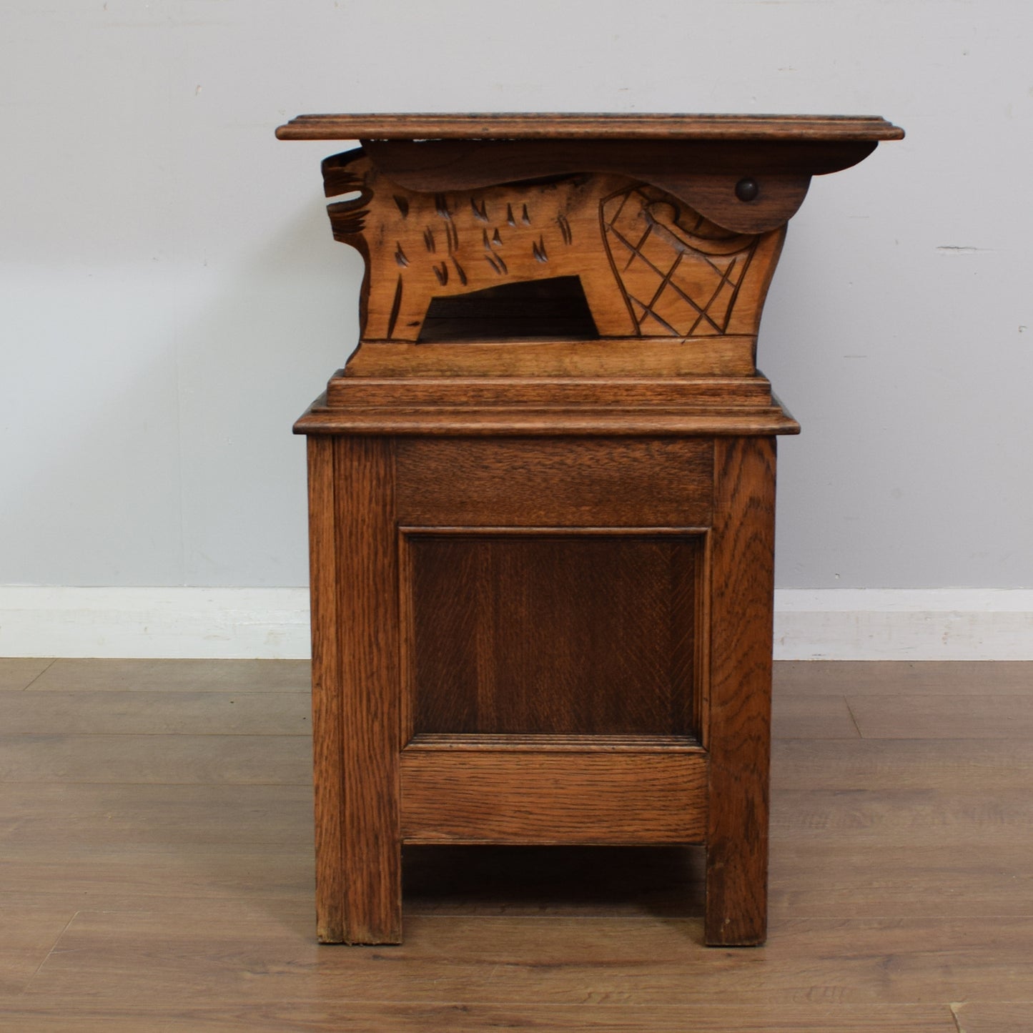 Vintage Oak Monks Bench