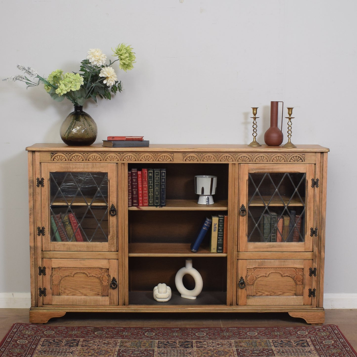 Restored Glazed Bookcase