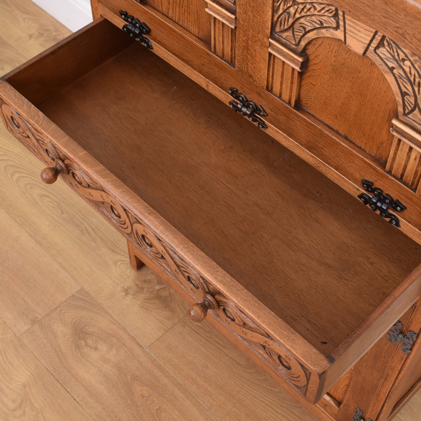 Vintage Oak Drinks Cabinet