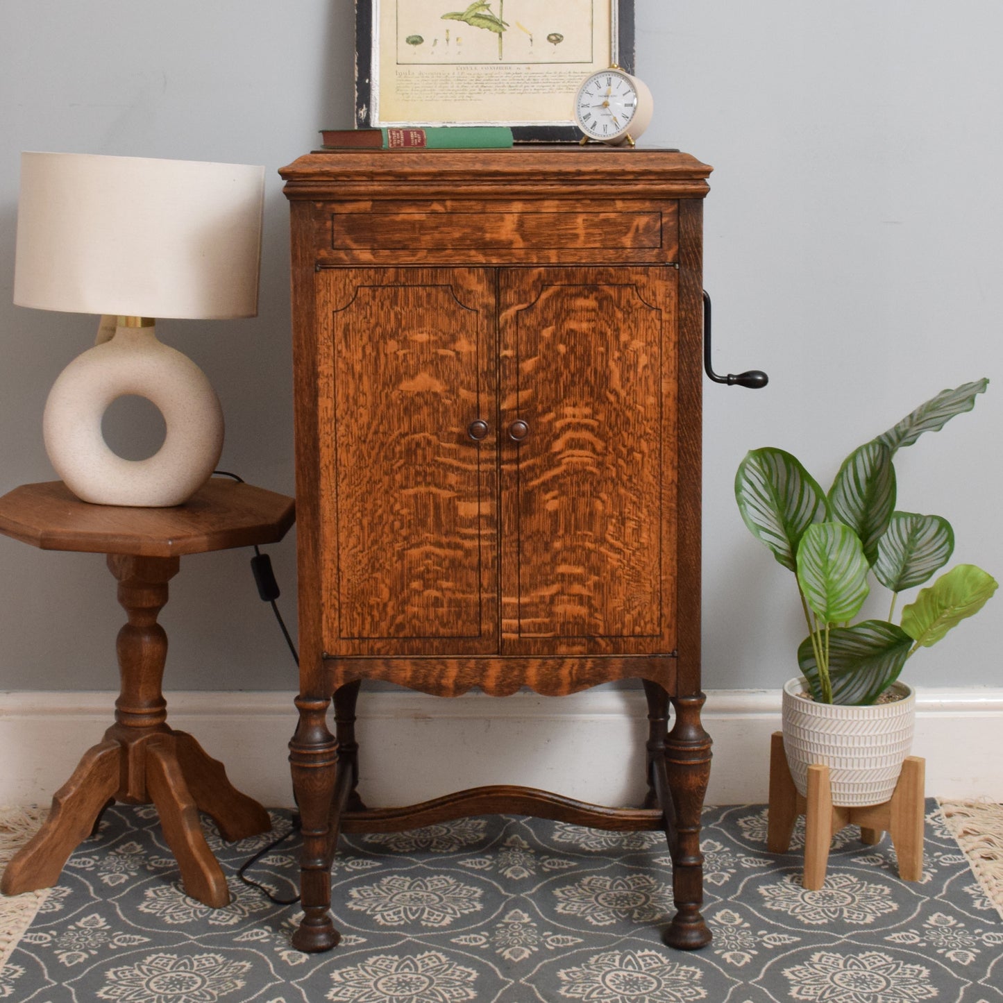 Restored Oak Gramophone Cabinet
