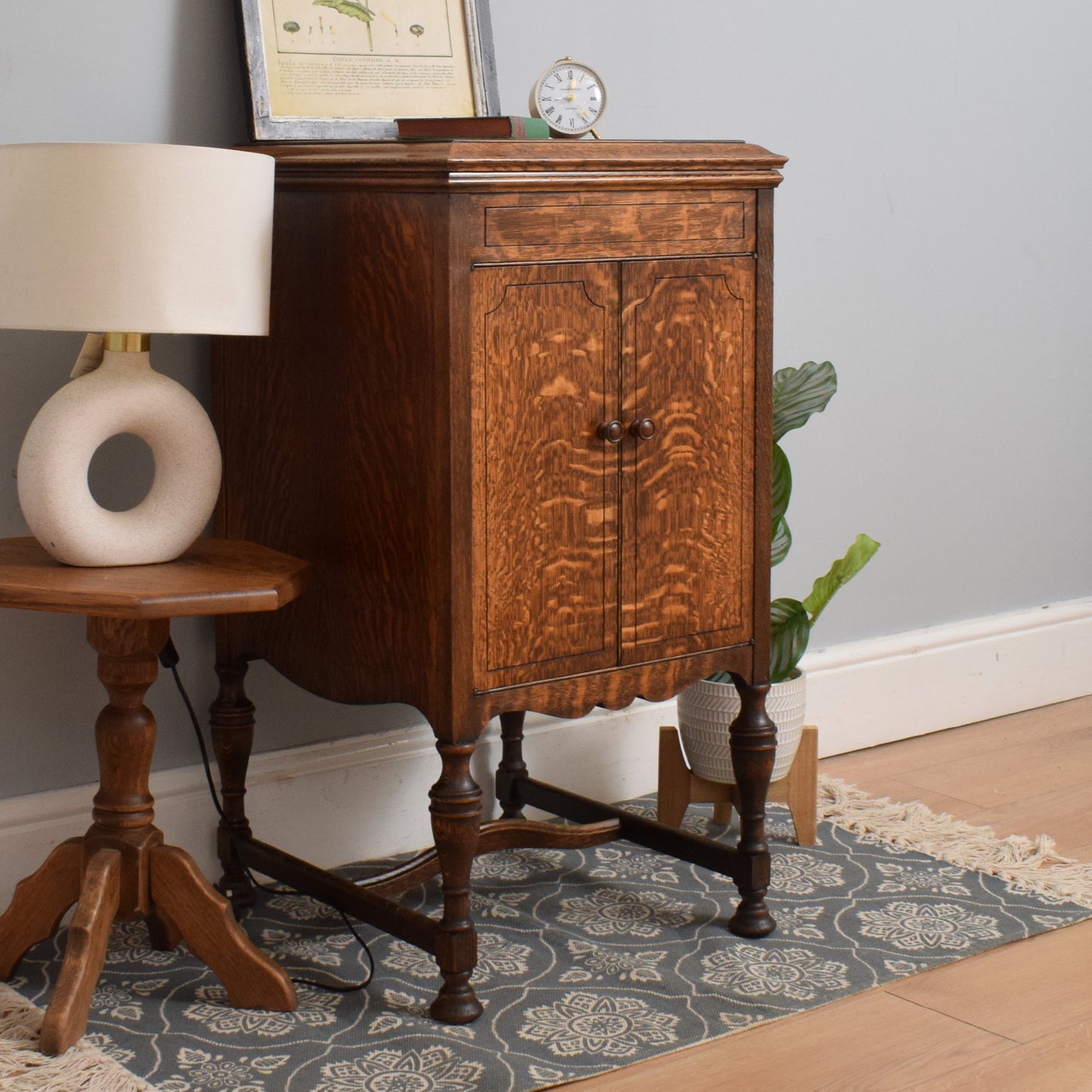 Restored Oak Gramophone Cabinet