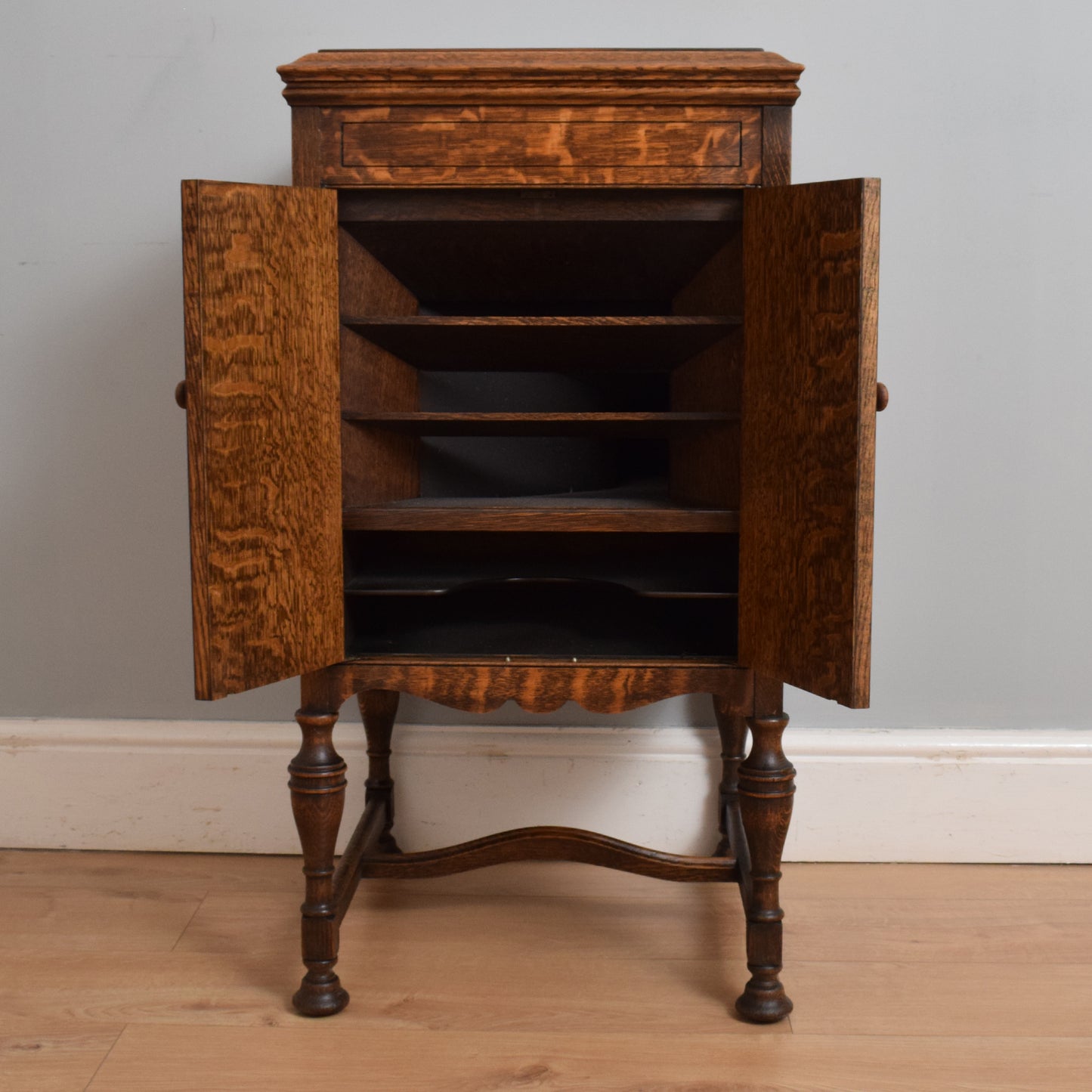 Restored Oak Gramophone Cabinet
