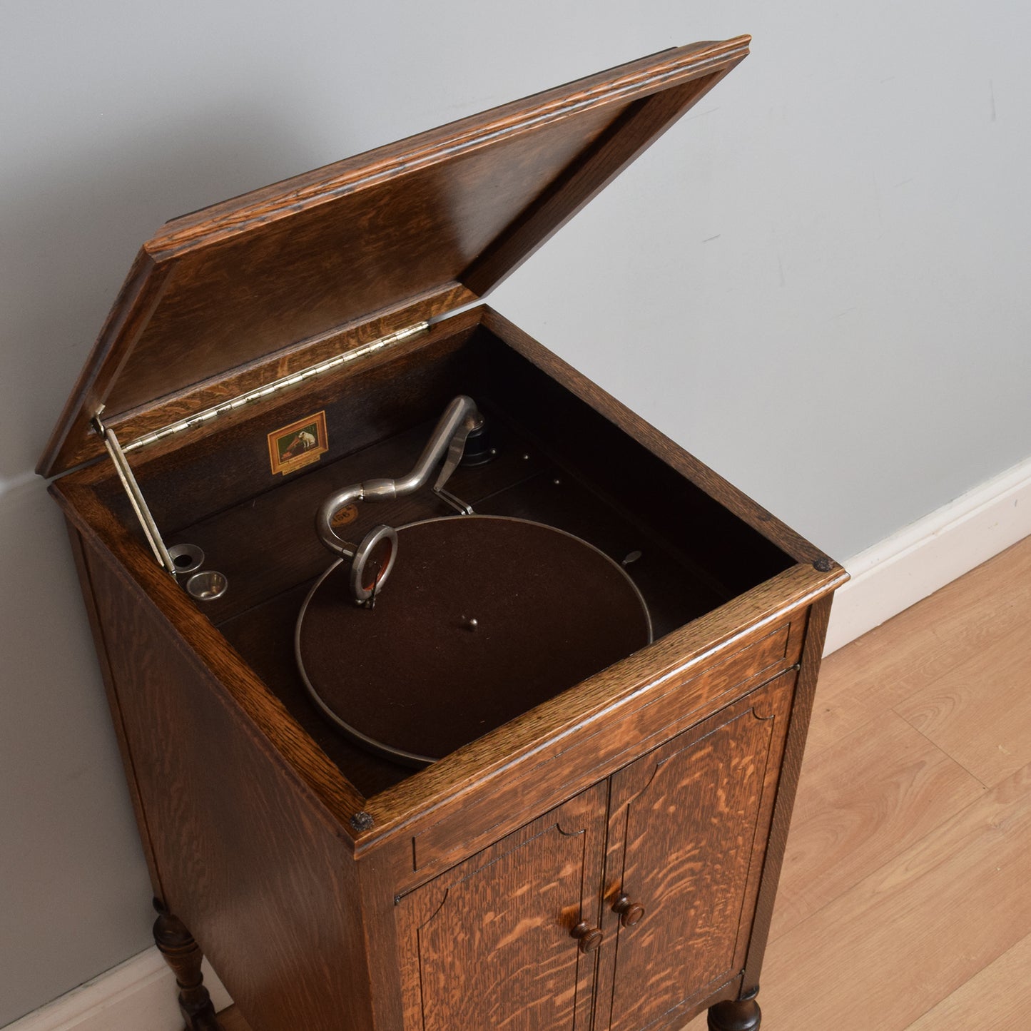 Restored Oak Gramophone Cabinet