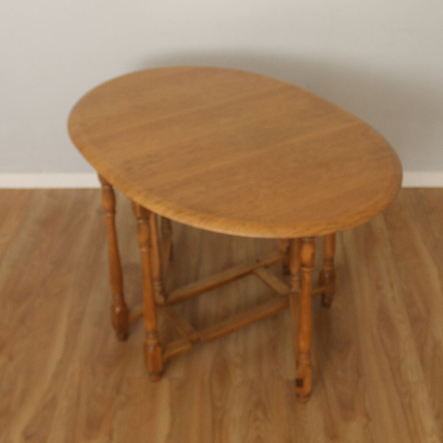 Drop-Leaf Table And Four Wheelback Chairs