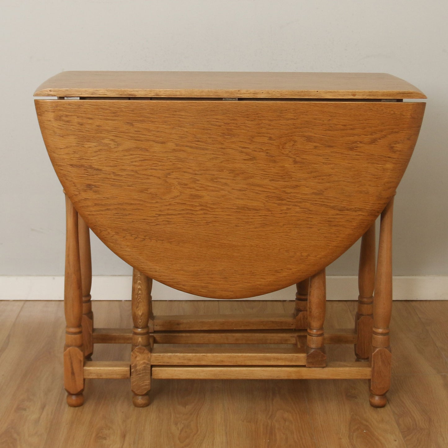Drop-Leaf Table And Four Wheelback Chairs