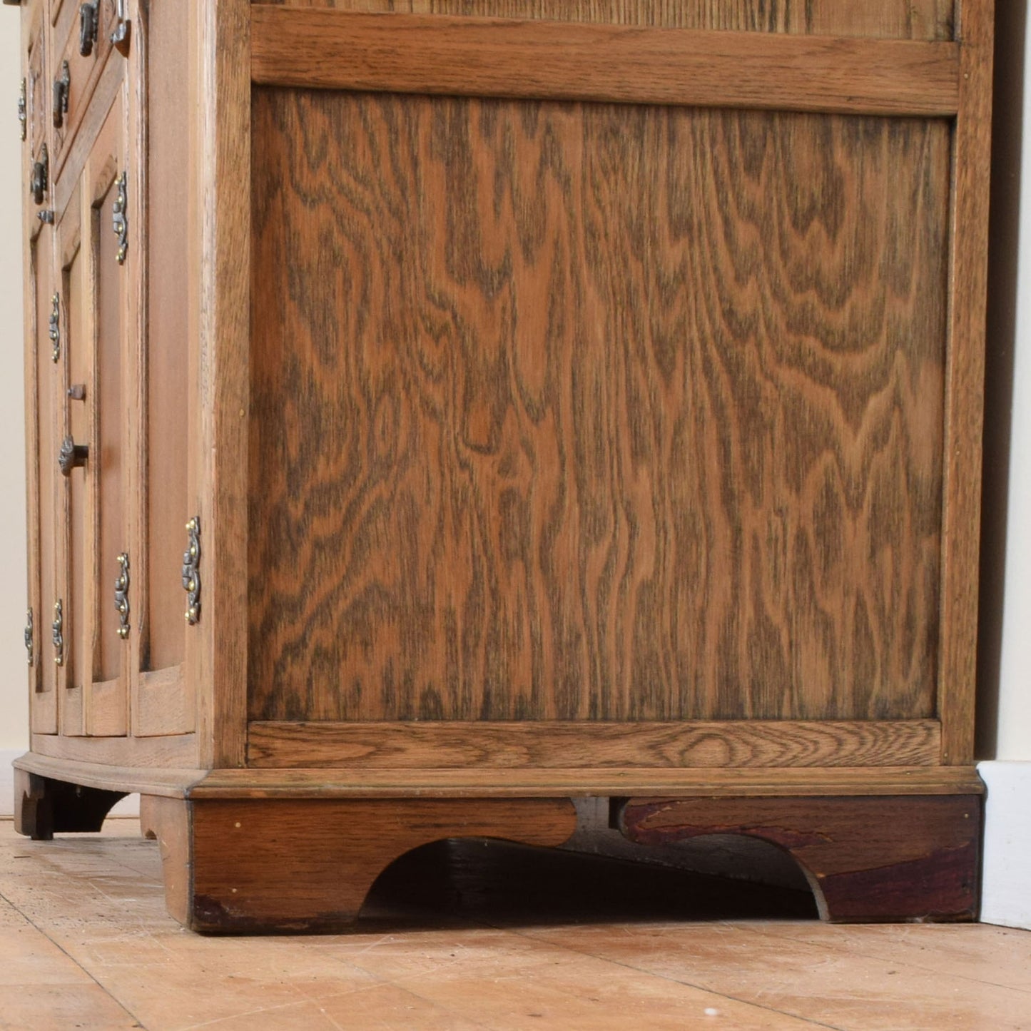 Carved Oak Court Cabinet