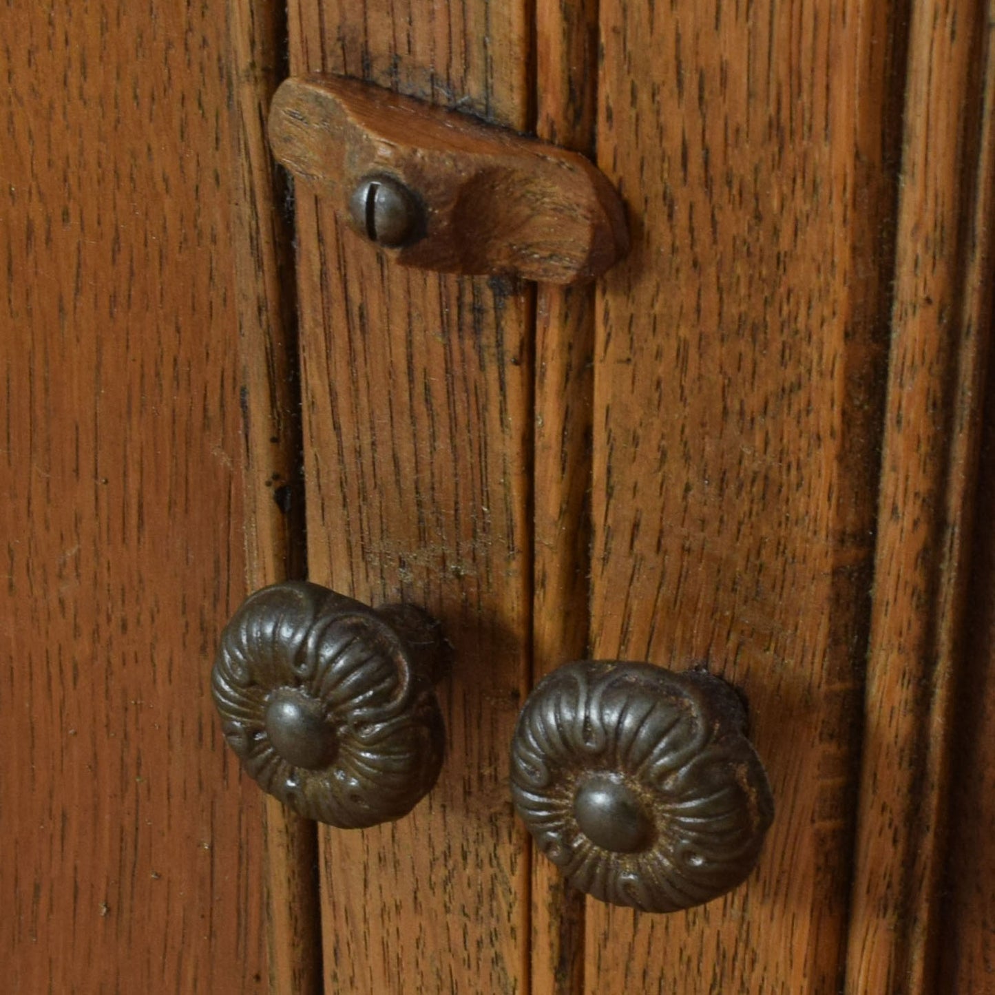 Carved Oak Court Cabinet