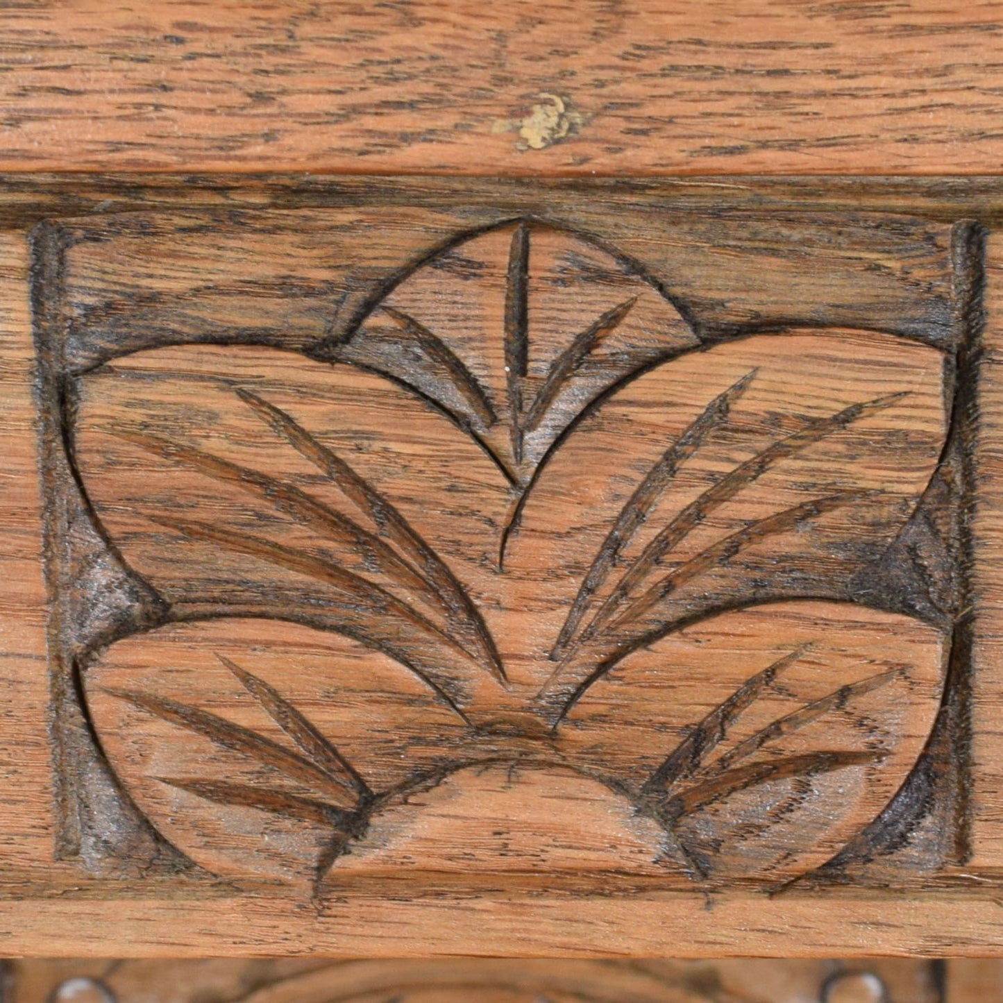 Carved Oak Court Cabinet