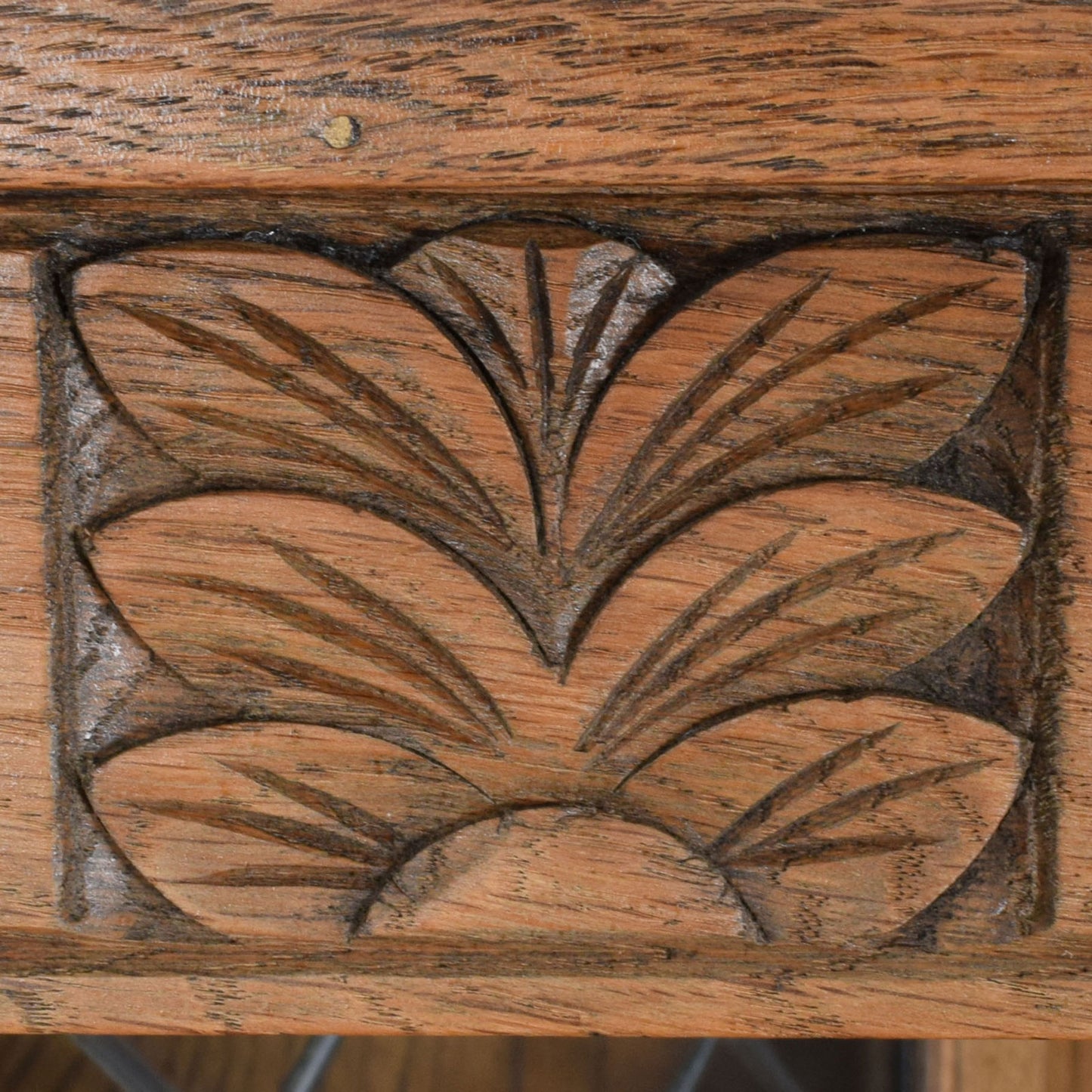 Carved Oak Court Cabinet