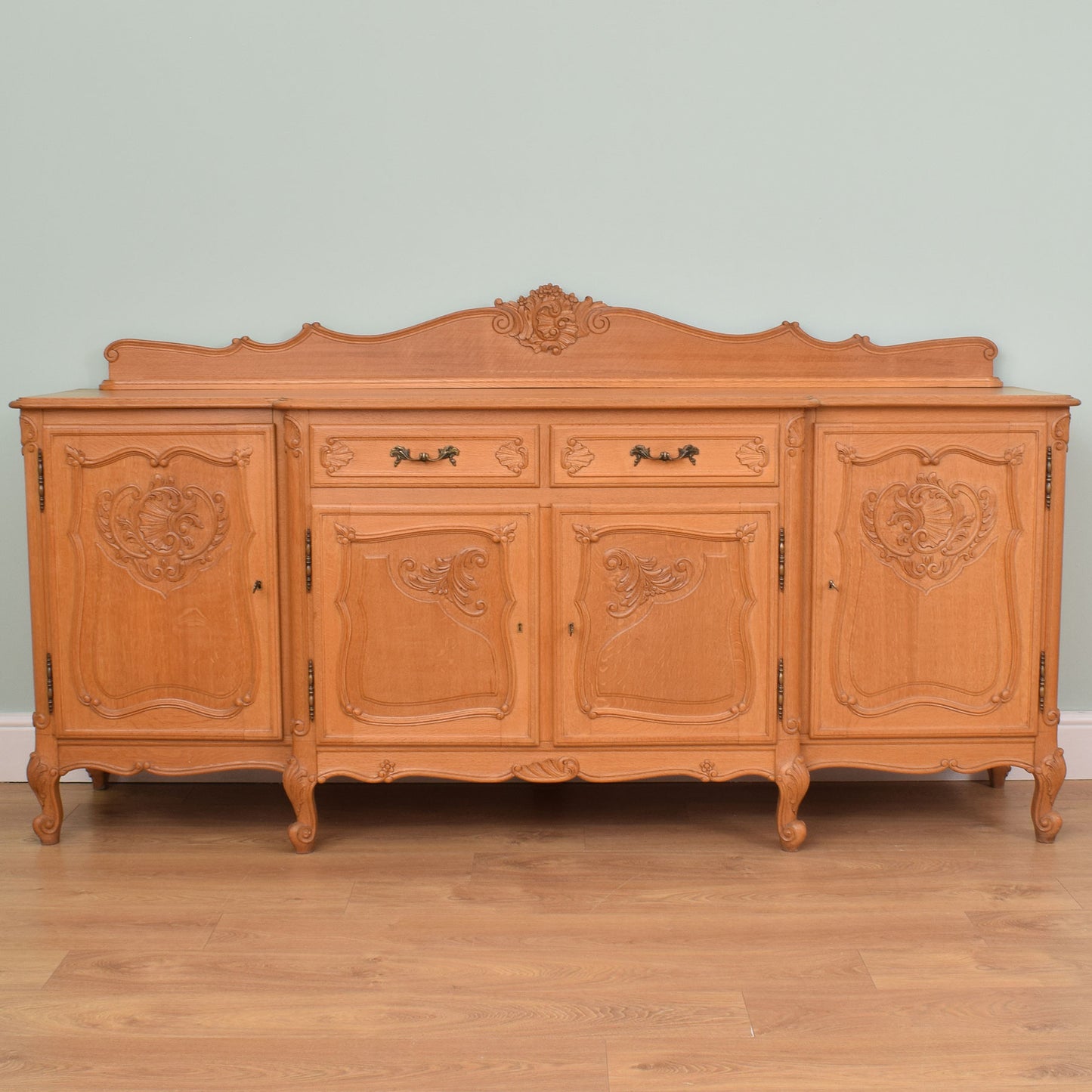 Large Carved French Oak Sideboard