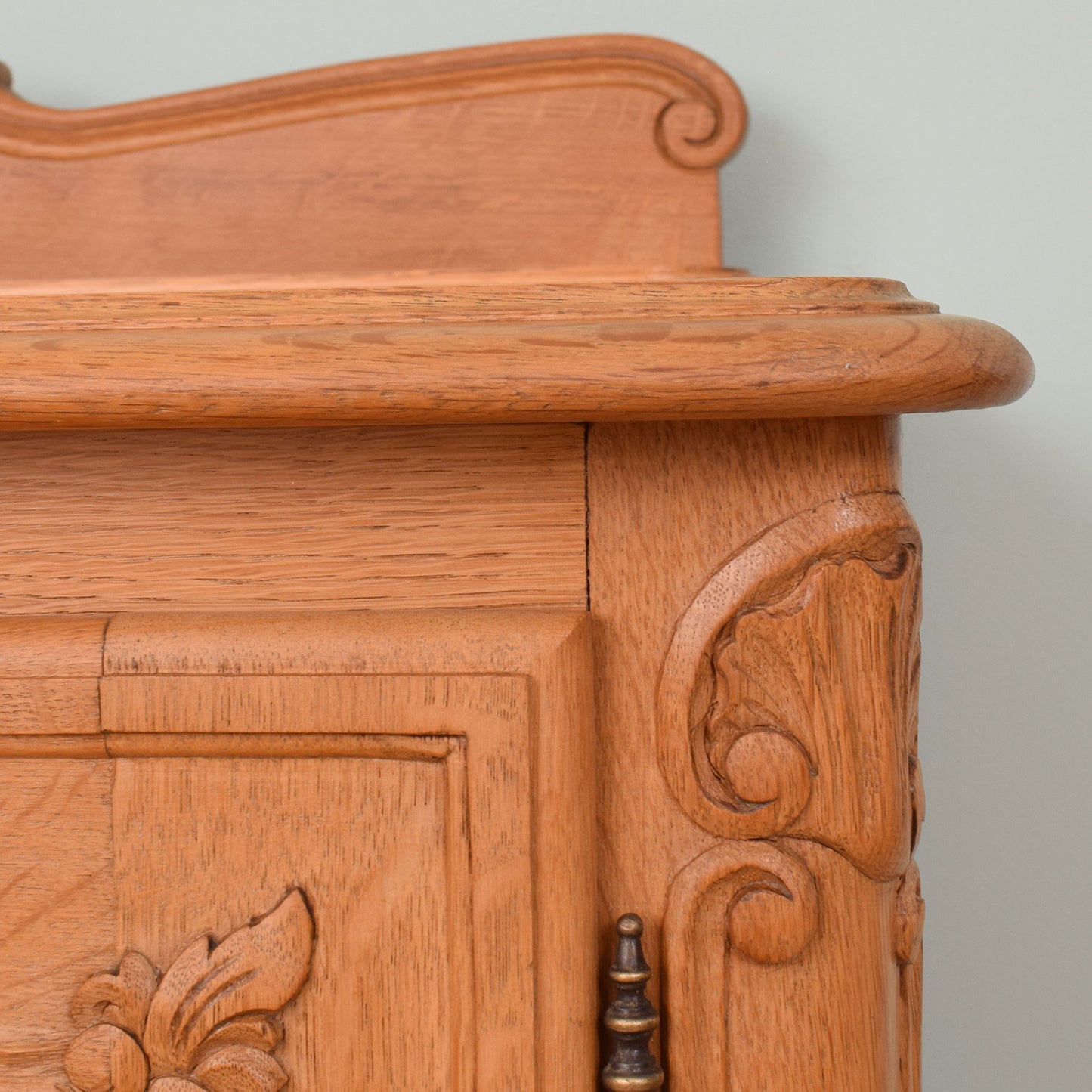 Large Carved French Oak Sideboard