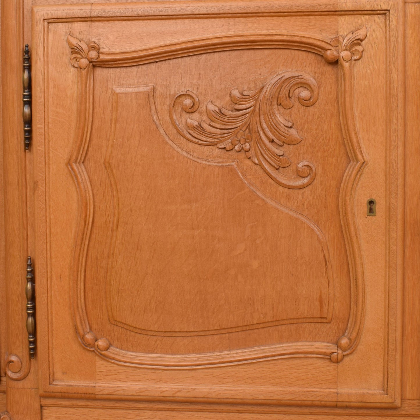 Large Carved French Oak Sideboard