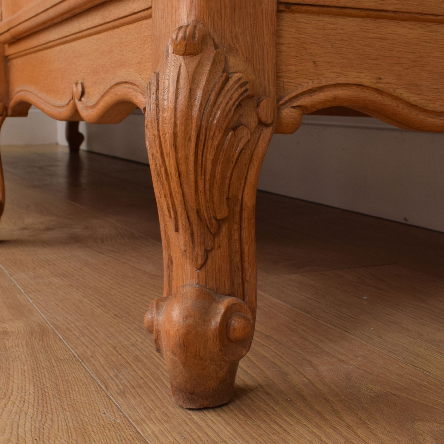 Large Carved French Oak Sideboard