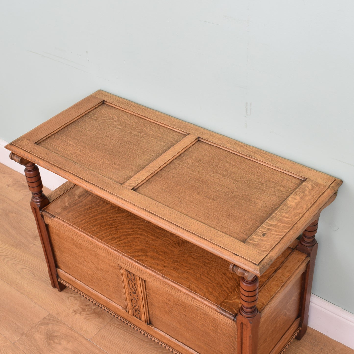 Vintage Oak Monks Bench